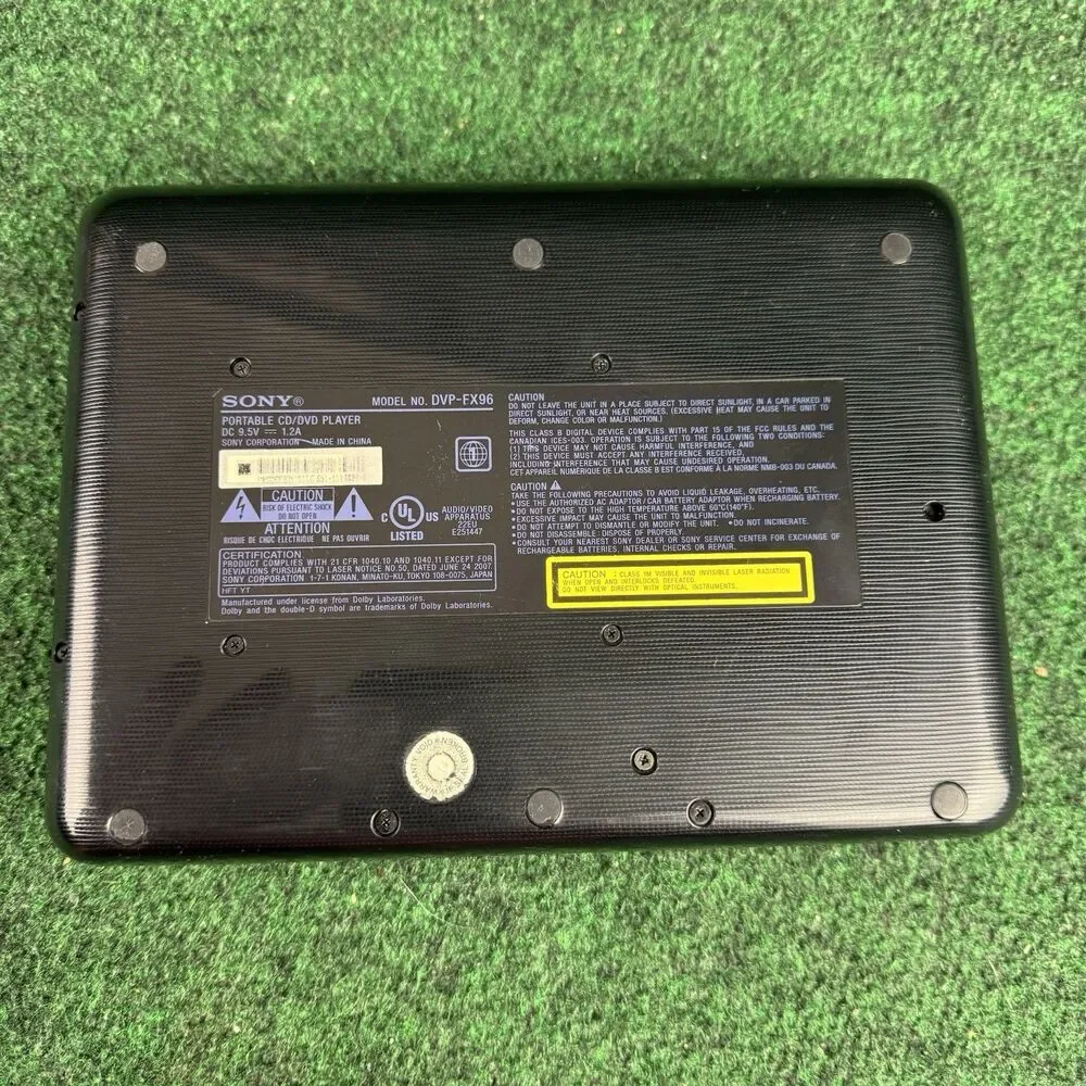 Sony DVP-FX96 Portable DVD Player 9” For Parts Or Repair Volume Doesn’t Work